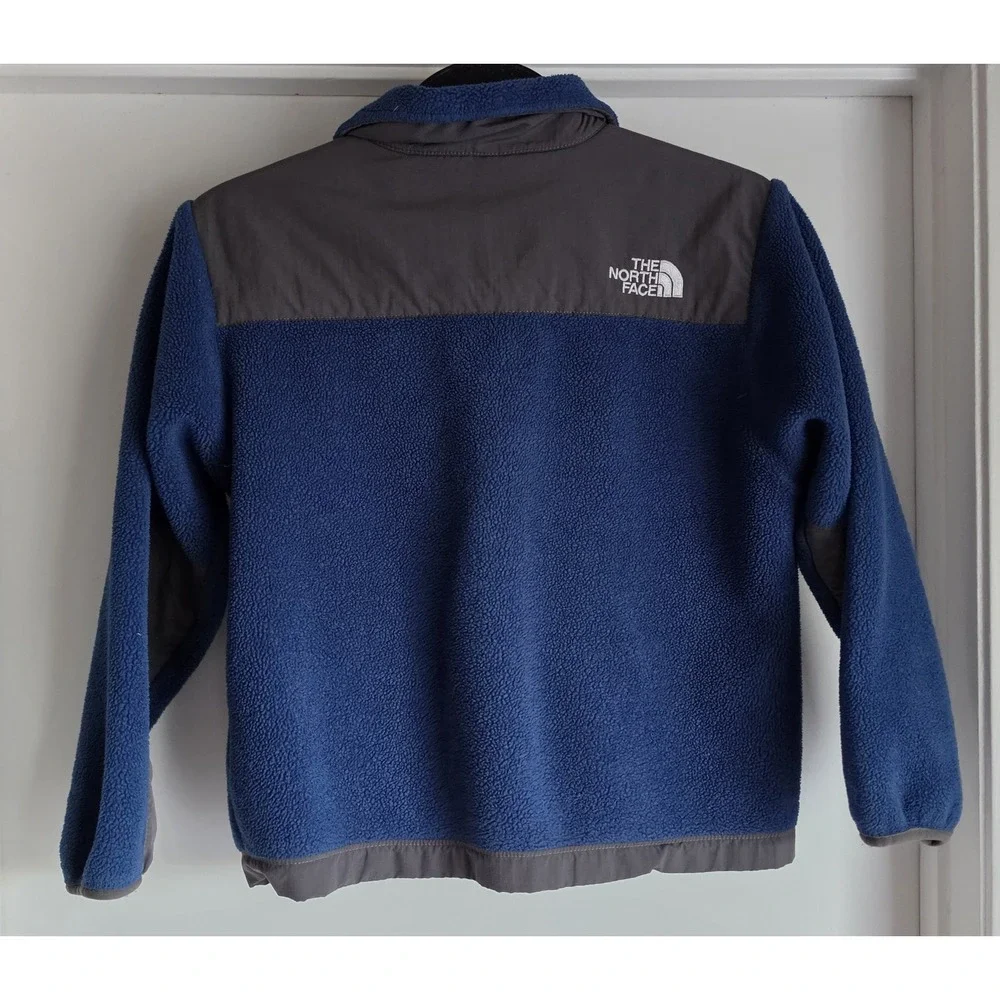 The North Face Boys S Jacket Blue Gray Gorpcore Outdoor Coat Windbreaker